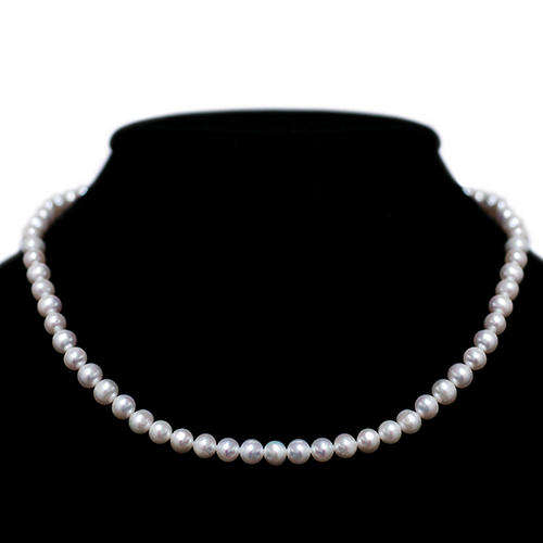 Genuine 7.00mm White Pearl Necklace !!!